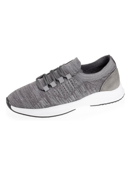 Baskets slip on avec lacets, semelle mémoire de forme  Isotoner - Kiabi