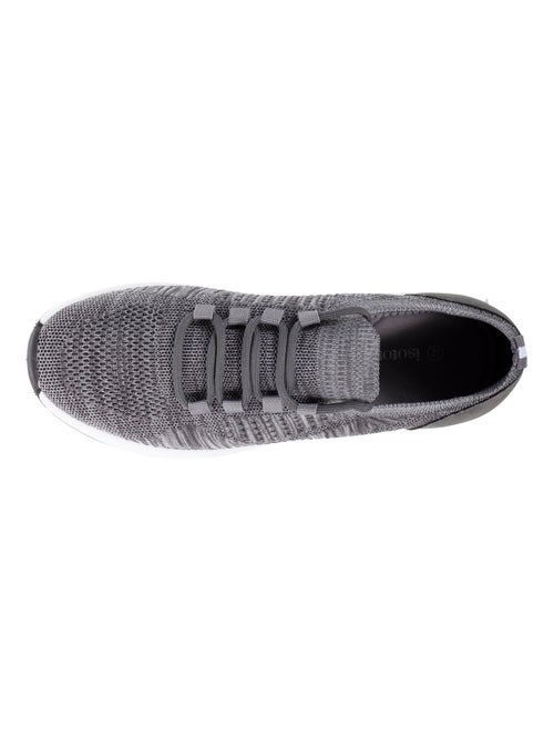 Baskets slip on avec lacets, semelle mémoire de forme  Isotoner - Kiabi