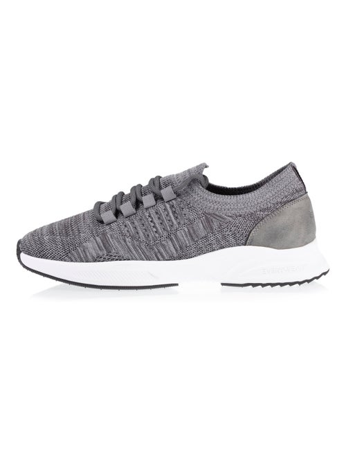 Baskets slip on avec lacets, semelle mémoire de forme  Isotoner - Kiabi