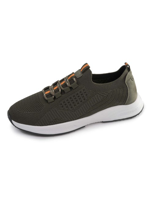 Baskets slip on avec lacets, semelle mémoire de forme  Isotoner - Kiabi