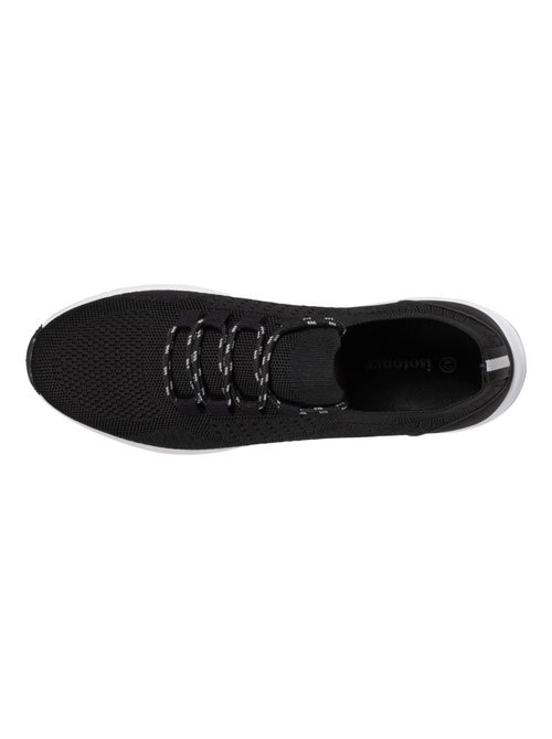 Baskets slip on avec lacets, semelle mémoire de forme  Isotoner - Kiabi