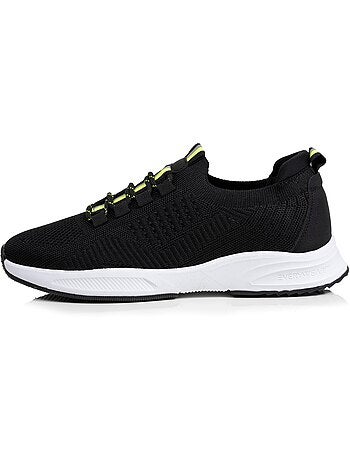 Baskets slip on avec lacets, semelle mémoire de forme Isotoner
