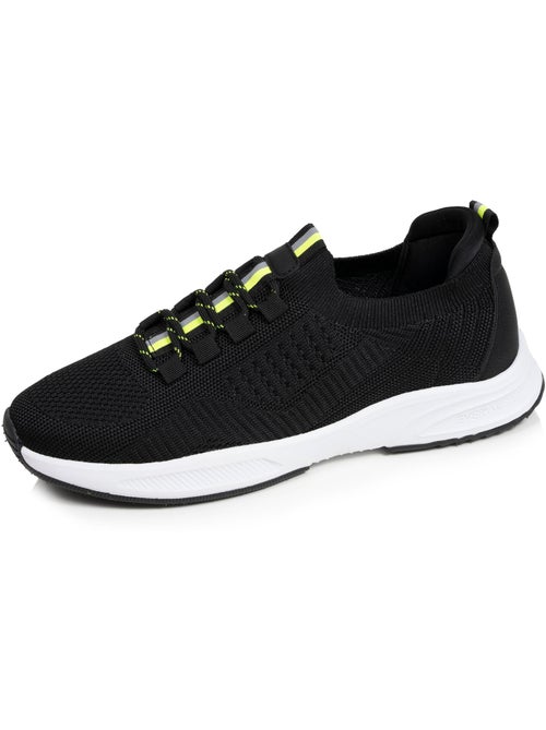 Baskets slip on avec lacets, semelle mémoire de forme  Isotoner - Kiabi