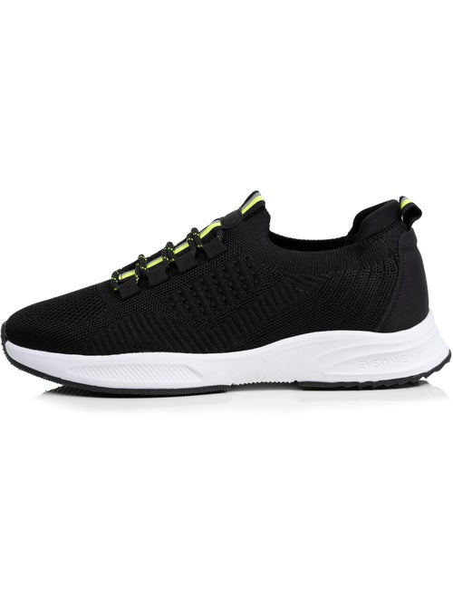 Baskets slip on avec lacets, semelle mémoire de forme  Isotoner - Kiabi