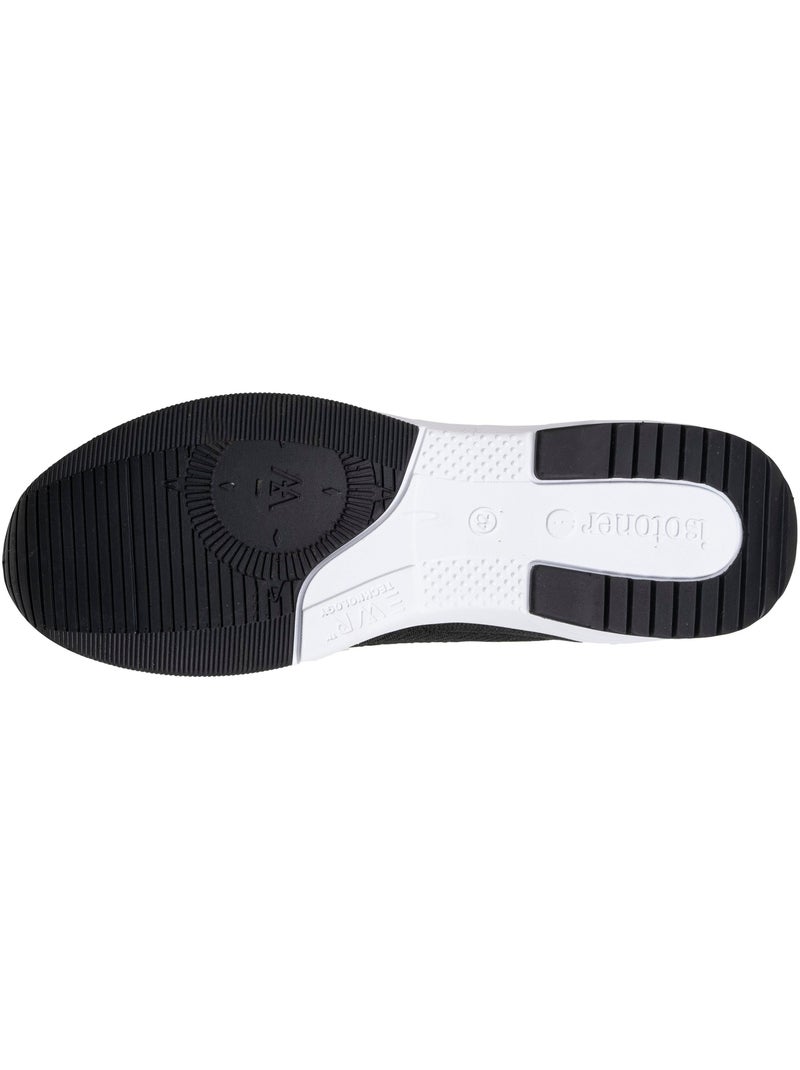 Baskets slip on avec lacets, semelle mémoire de forme  Isotoner Noir Jaune - Kiabi