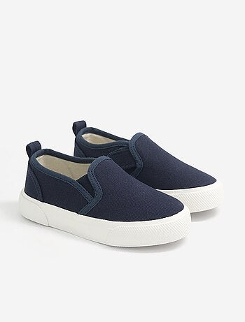 Baskets slip-on avec scratchs à motif