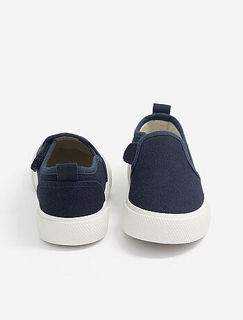 Baskets slip-on avec scratchs à motif