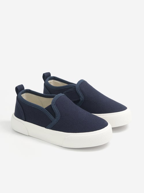 Baskets slip-on avec scratchs à motif - Kiabi Baskets slip-on avec scratchs à motif - Kiabi