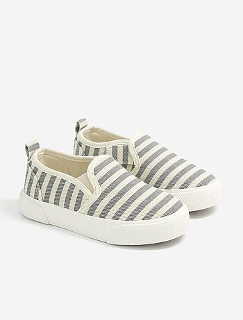Baskets slip-on avec scratchs à motif