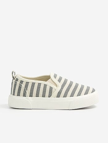 Baskets slip-on avec scratchs à motif
