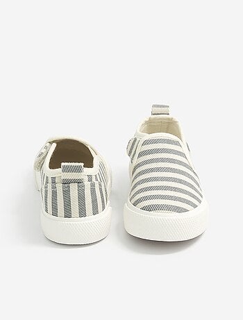 Baskets slip-on avec scratchs à motif