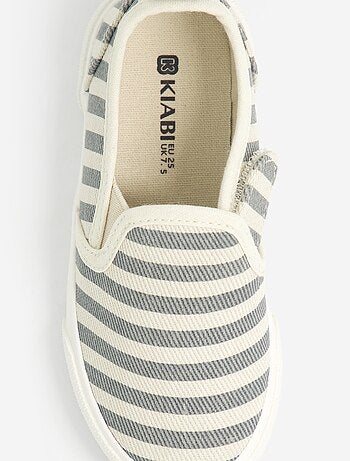 Baskets slip-on avec scratchs à motif