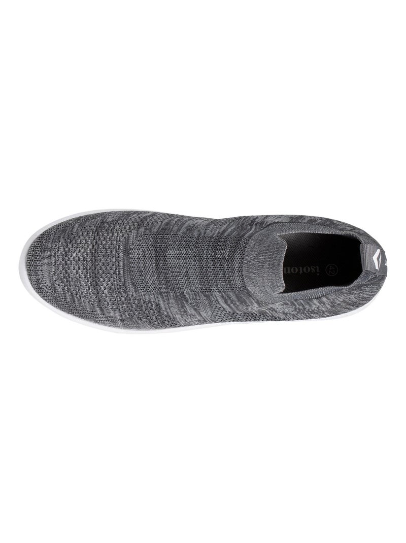 Baskets slip on, confortables, souple et légères  Isotoner Gris - Kiabi
