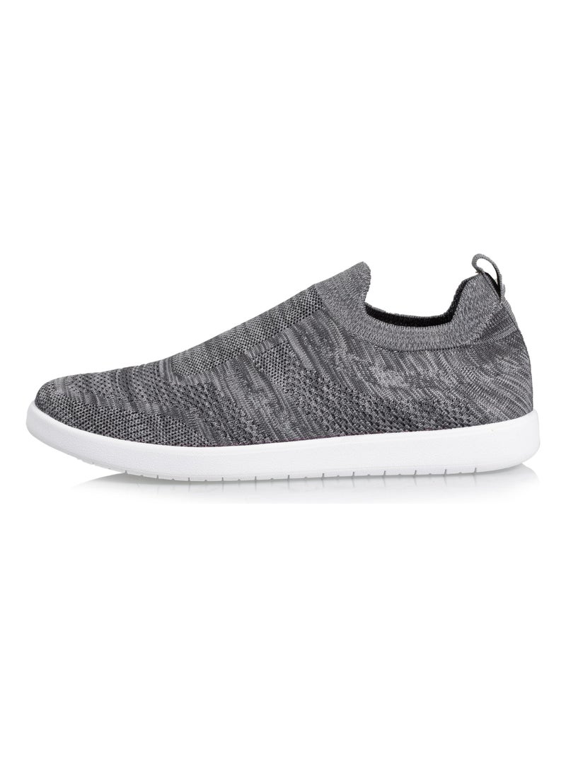 Baskets slip on, confortables, souple et légères  Isotoner Gris - Kiabi