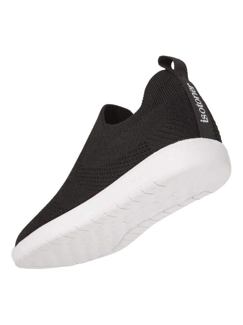 Baskets slip on, confortables, souple et légères  Isotoner Noir - Kiabi