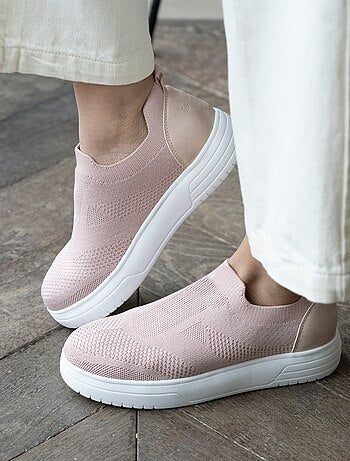 Baskets slip on, semelle plateforme, confortables, souple et légères Isotoner