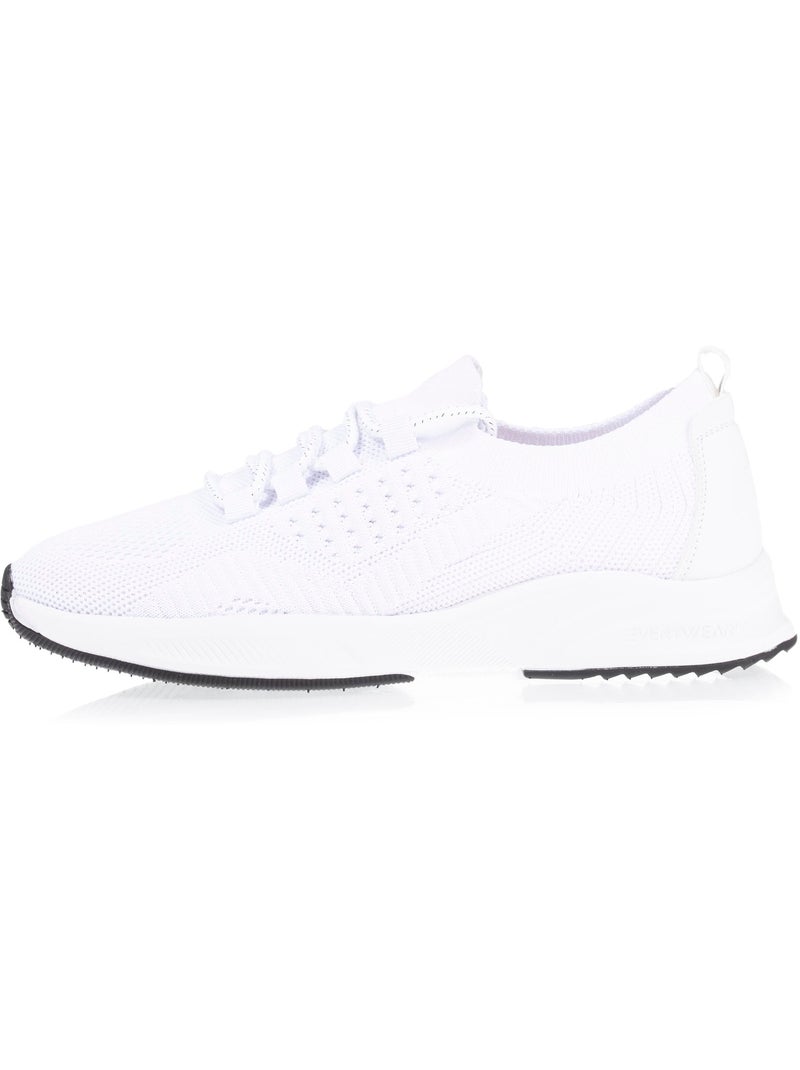 Baskets slip on, souple et légère, avec lacets Blanc - Kiabi