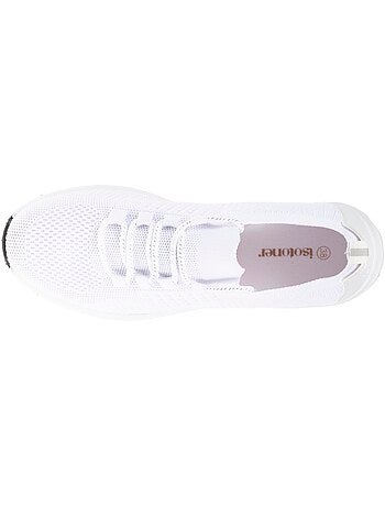 Baskets slip on, souple et légère, avec lacets Isotoner