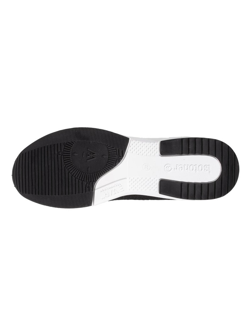 Baskets slip on, souple et légère, avec lacets  isotoner Noir - Kiabi