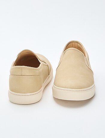 Baskets slip-on type suédine
