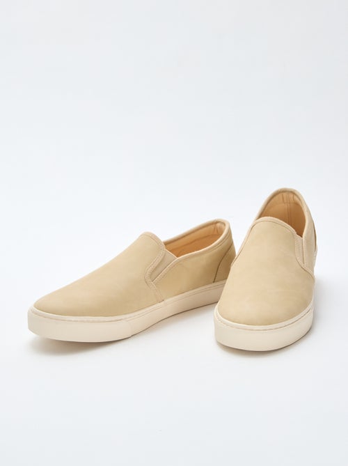 Baskets slip-on type suédine - Kiabi