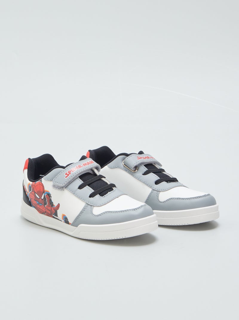 Baskets sneakers 'Spiderman' Gris/blanc - Kiabi