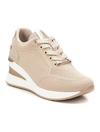 Baskets sport compensées femme