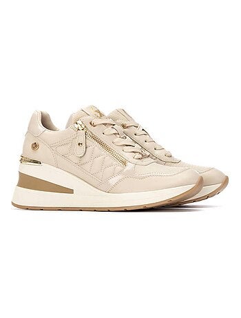 Baskets sport compensées femme