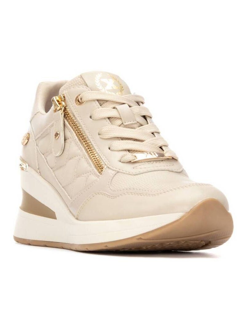 Baskets sport compensées femme Beige - Kiabi