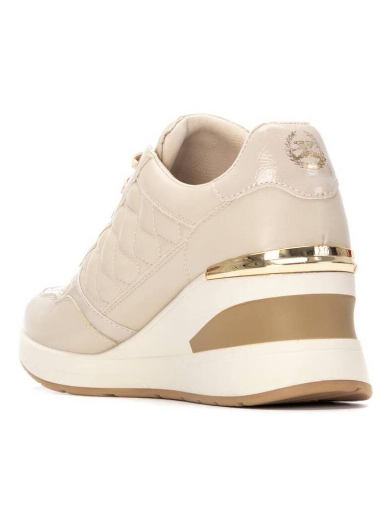 Baskets sport compensées femme Beige - Kiabi