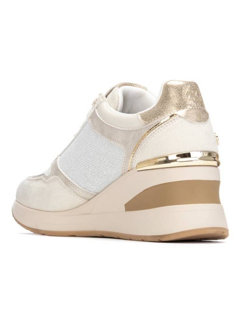 Baskets sport compensées femme Beige - Kiabi