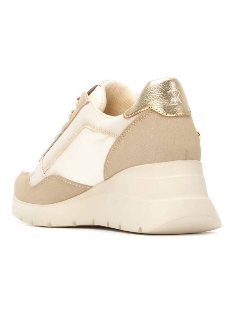 Baskets sport compensées femme Beige - Kiabi