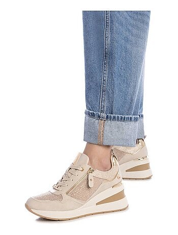 Baskets sport compensées femme