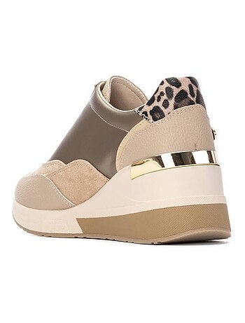 Baskets sport compensées femme