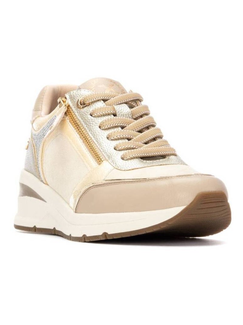 Baskets sport compensées femme Beige - Kiabi