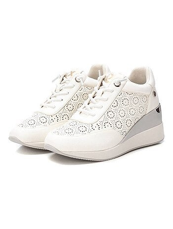 Baskets sport compensées femme