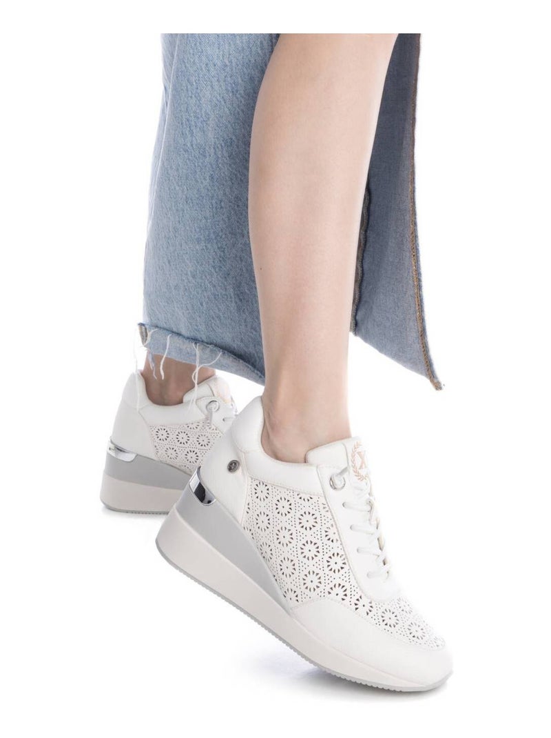 Baskets sport compensées femme Blanc - Kiabi