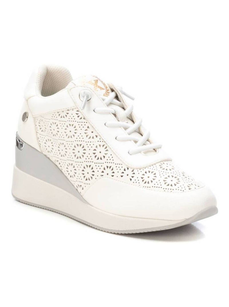 Baskets sport compensées femme Blanc - Kiabi