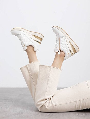 Baskets sport compensées femme