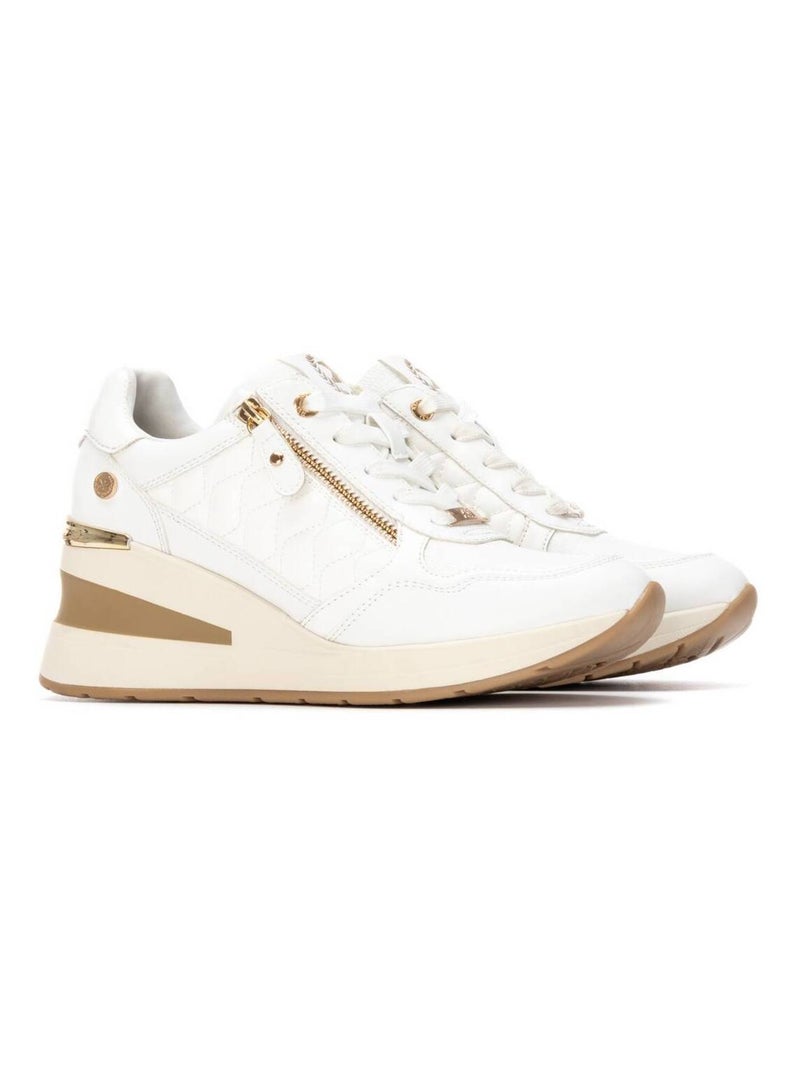 Baskets sport compensées femme Blanc - Kiabi
