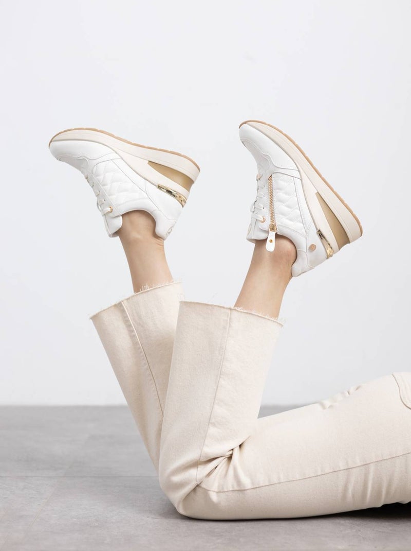 Baskets sport compensées femme Blanc - Kiabi
