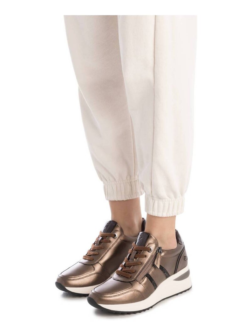 Baskets sport compensées femme Bronze - Kiabi