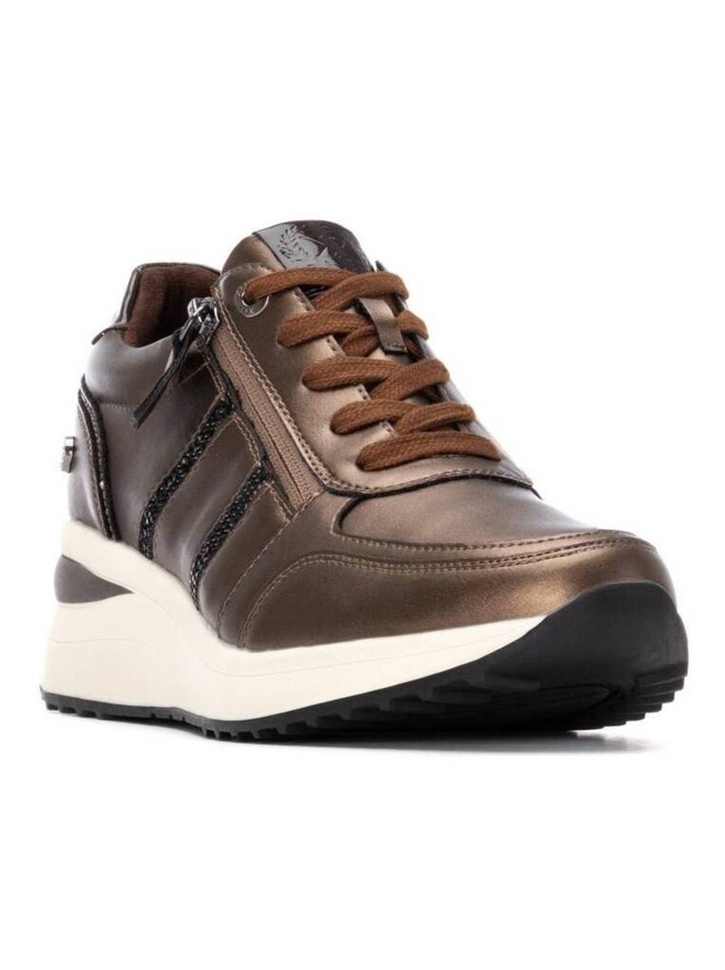 Baskets sport compensées femme Bronze - Kiabi