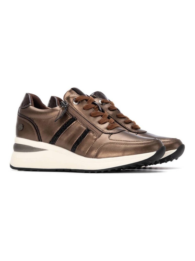 Baskets sport compensées femme Bronze - Kiabi