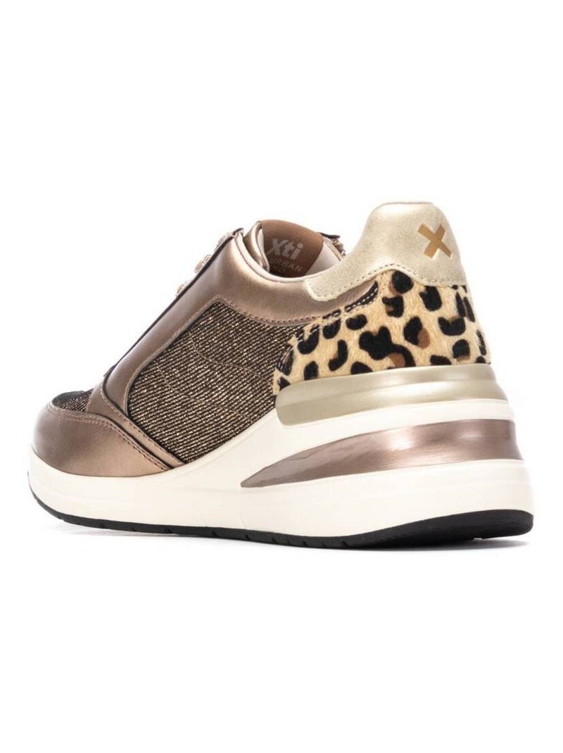 Baskets sport compensées femme Bronze - Kiabi