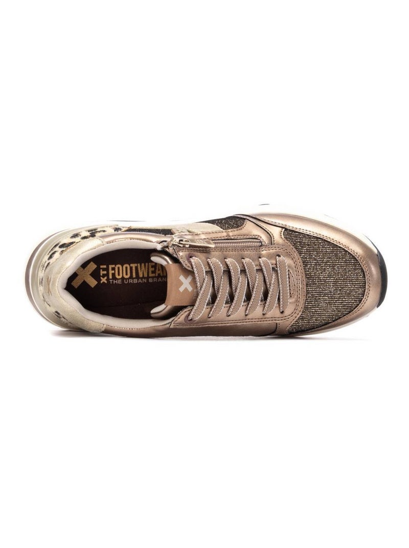 Baskets sport compensées femme Bronze - Kiabi
