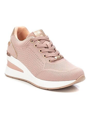 Baskets sport compensées femme