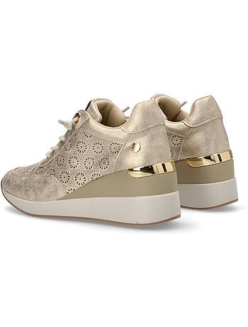 Baskets sport compensées femme