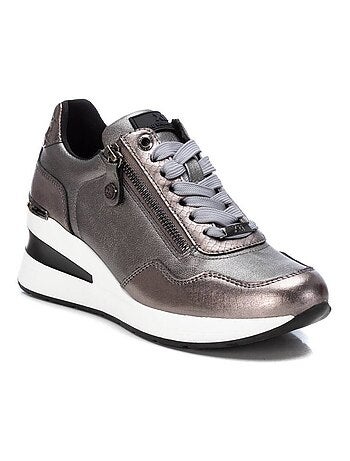 Baskets sport compensées femme