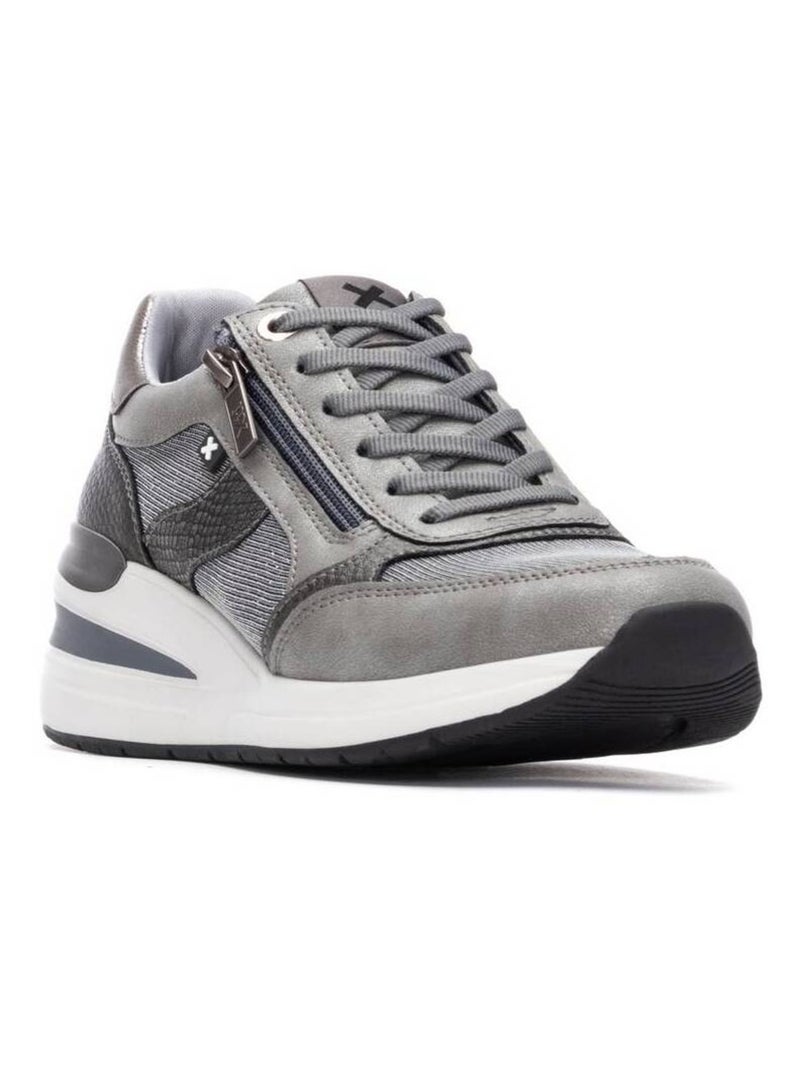 Baskets sport compensées femme Gris Gris - Kiabi